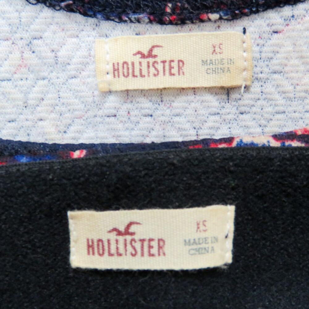 Hollister Blue and Purple Floral Matching Skirt Set Two Piece Dress XS - Picture 3 of 4